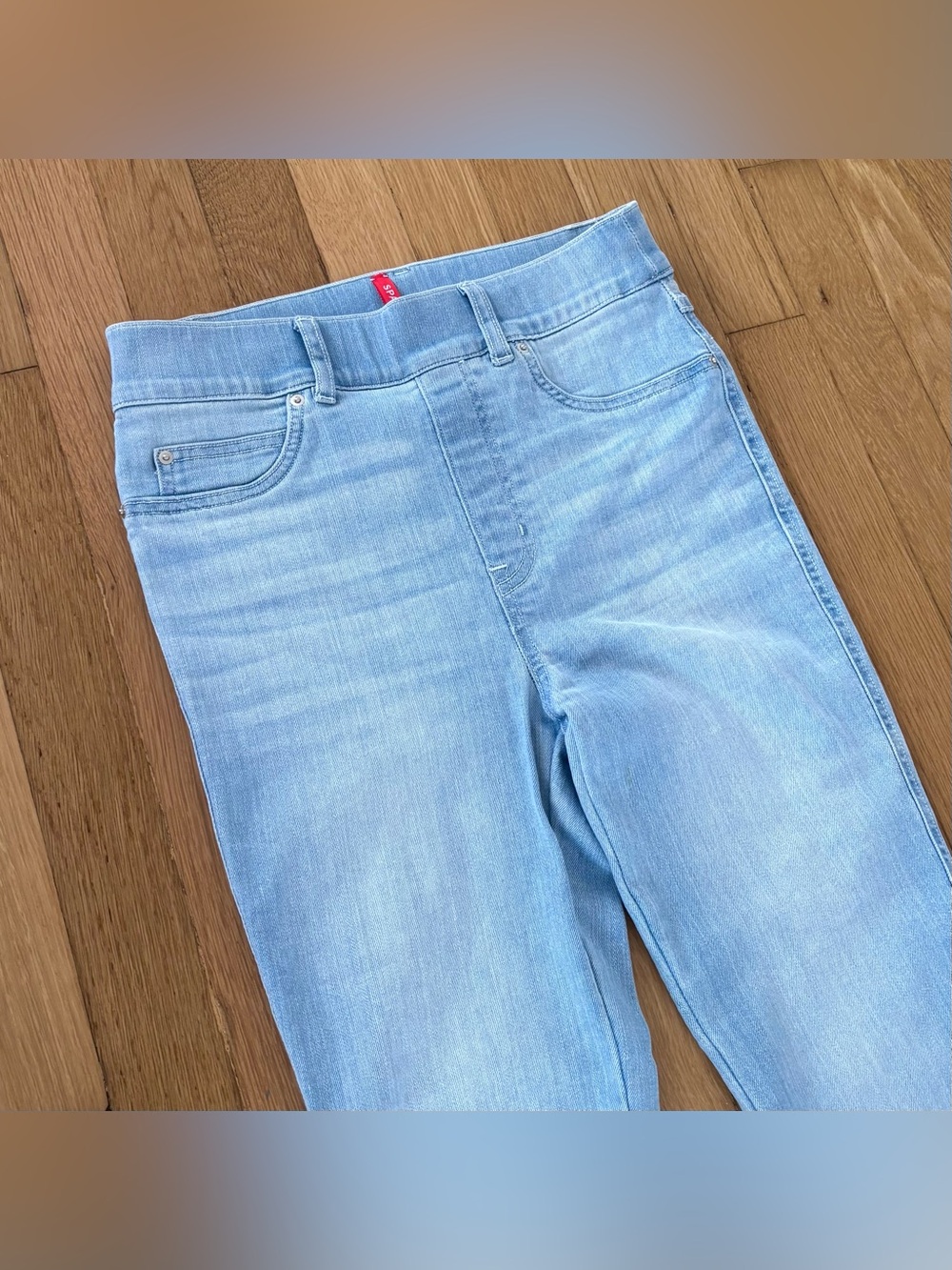 Spanx Denim Flare Leggings Retro Light Wash Size XS